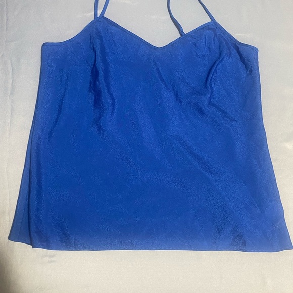 NWOT.  Talbots Blue Sleeveless Asymmetrical Camisole - Picture 11 of 11